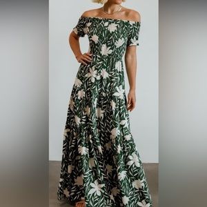 Baltic Born Becca smocked maxi dress NWT